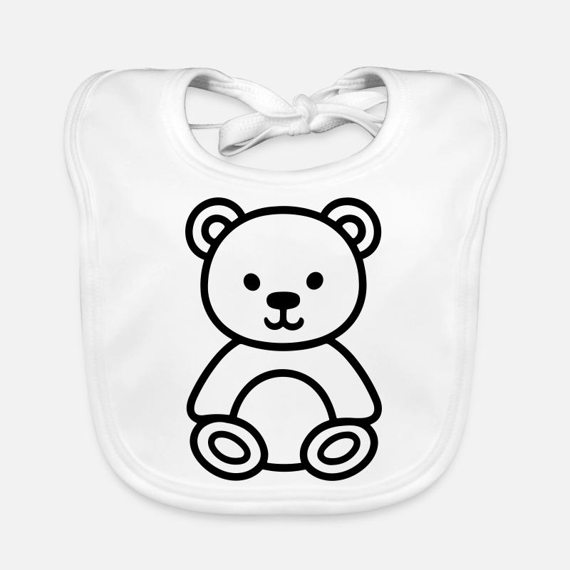 Teddy Bear Organic Baby Bibs