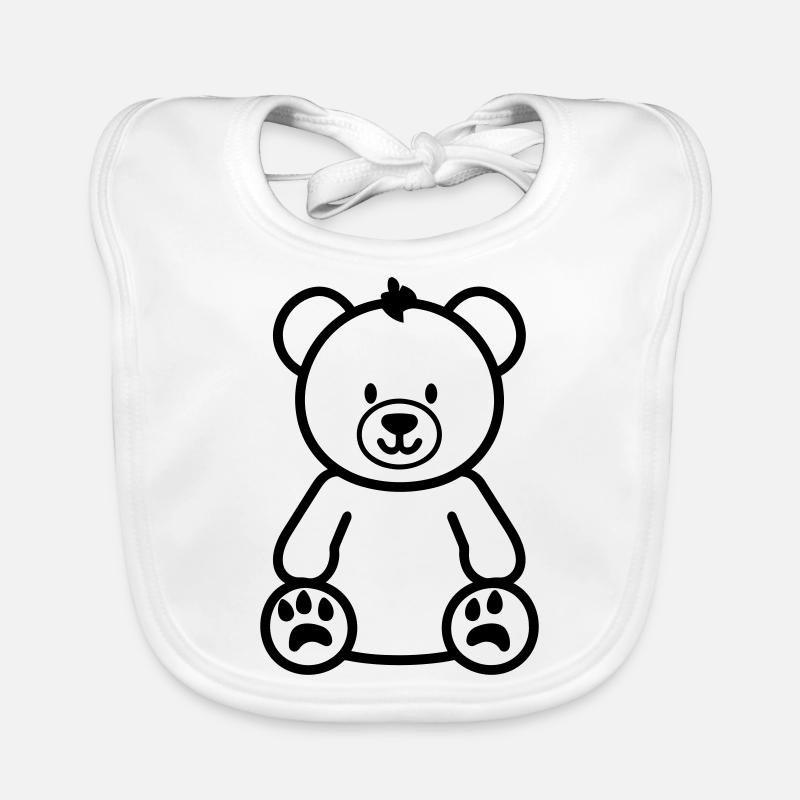 Ours en peluche Bavoir bio Bébé