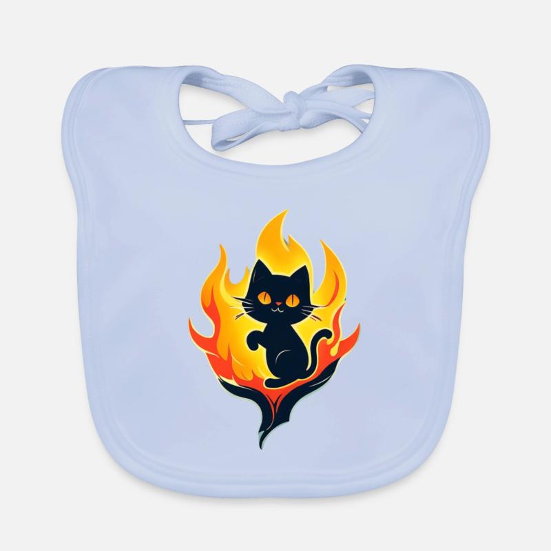 Flaming tom Organic Baby Bibs