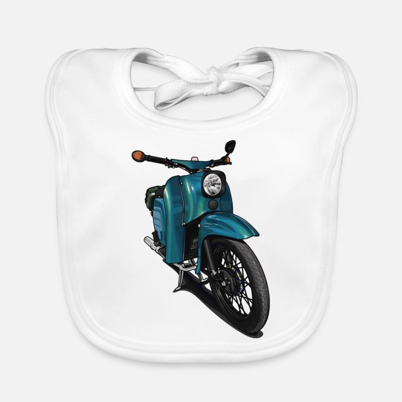 Hirondelle (turquoise) // Illustration Bavoir bio Bébé