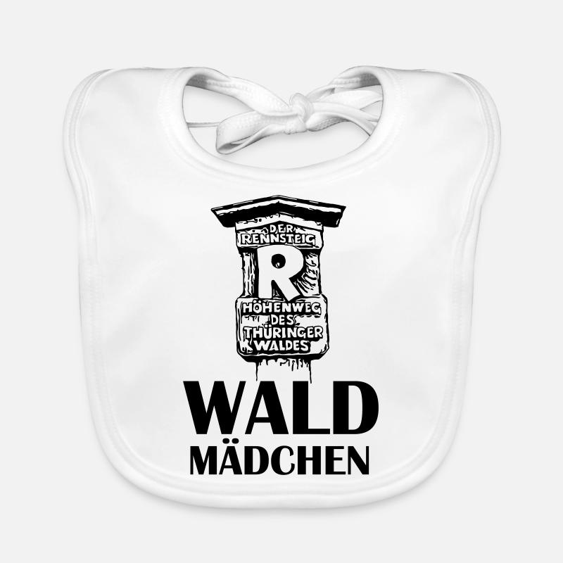 Wald Mädchen Rennsteig Baby Bio-Lätzchen