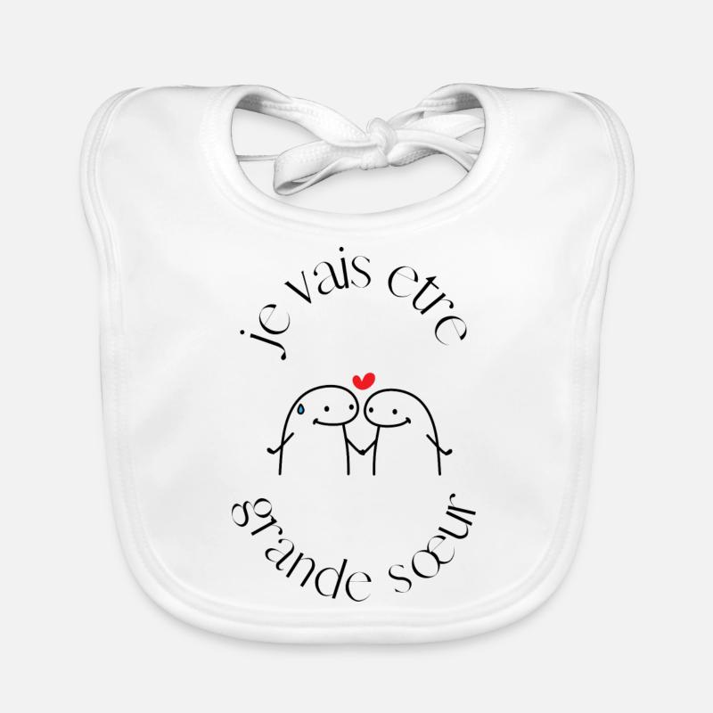 Ich werde eine große Schwester sein Baby Bio-Lätzchen