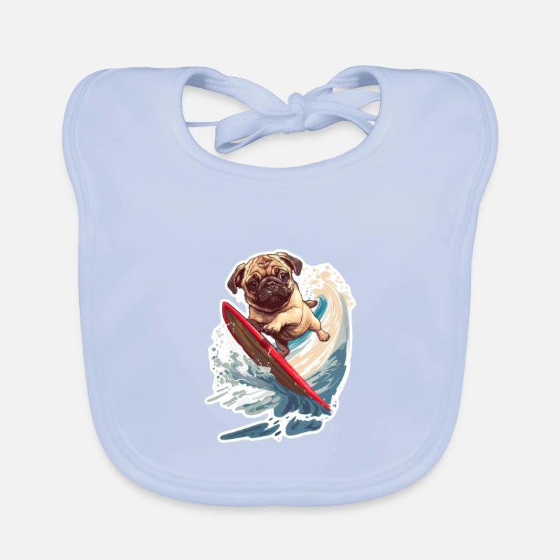 Chien de vacances Bavoir bio Bébé