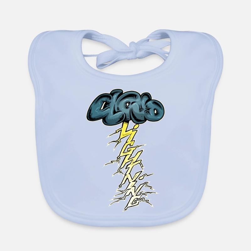 Temps orageux Bavoir bio Bébé