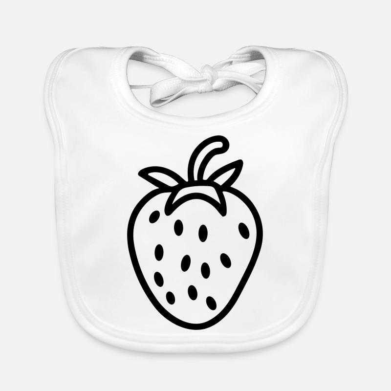 fraise Bavoir bio Bébé