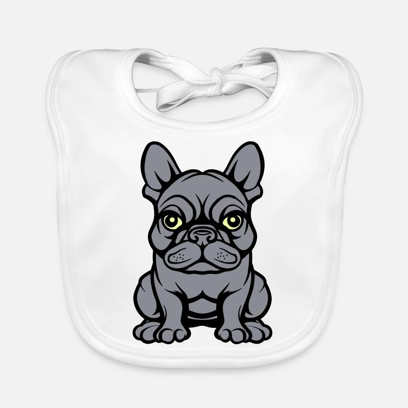 bulldogg hund comic Baby Bio-Lätzchen