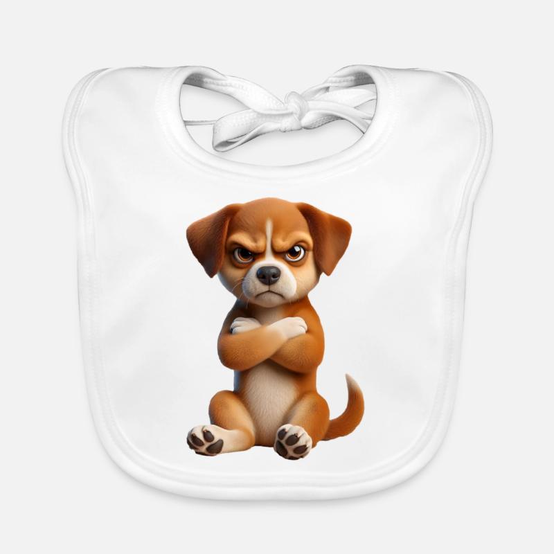 Dog grim 1 Organic Baby Bibs