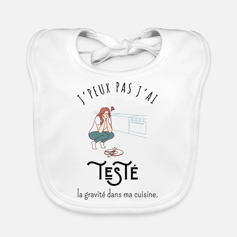 I can't, I tested gravity in my kitchen Organic Baby Bibs