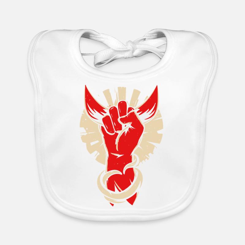 Main de cornes de diable Bavoir bio Bébé