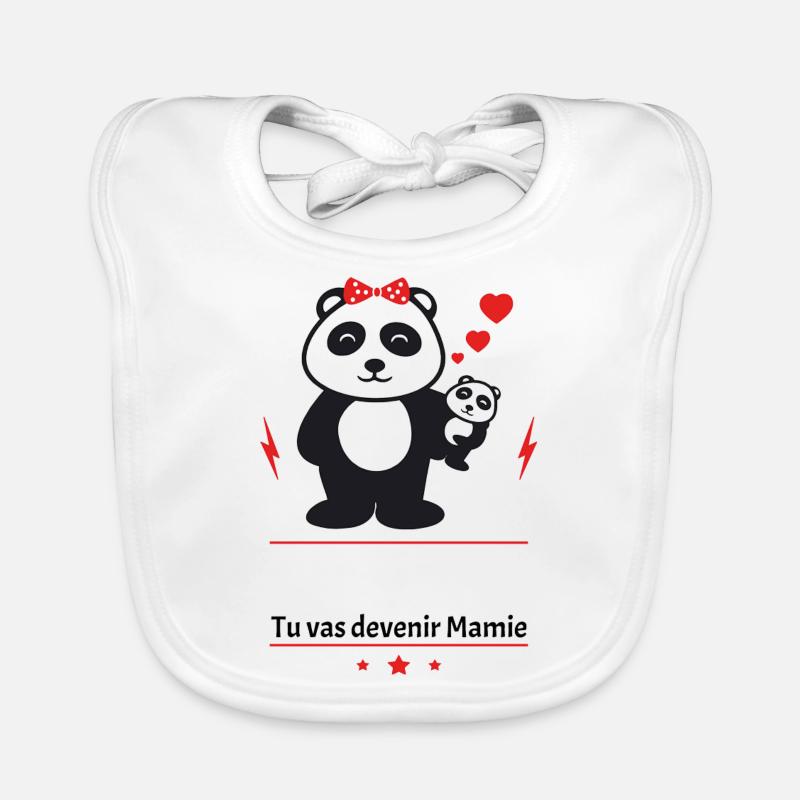 tu vas devenir mamie perso,Annonce grossesse Bavoir bio Bébé