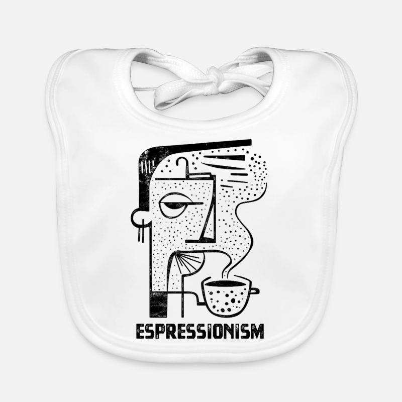 Espressionnisme - Espresso - Boire du café Bavoir bio Bébé