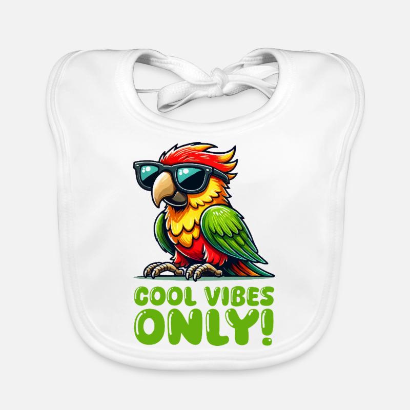 papagei sonnenbrille comic Baby Bio-Lätzchen