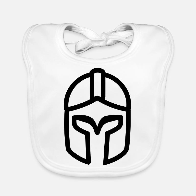 casque spartiate Bavoir bio Bébé