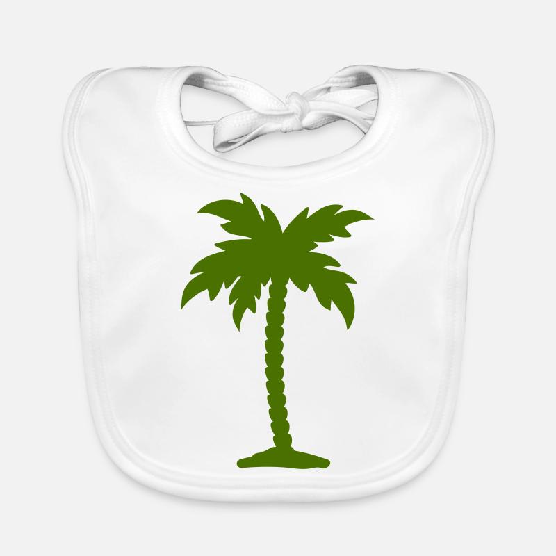 palm tree Organic Baby Bibs