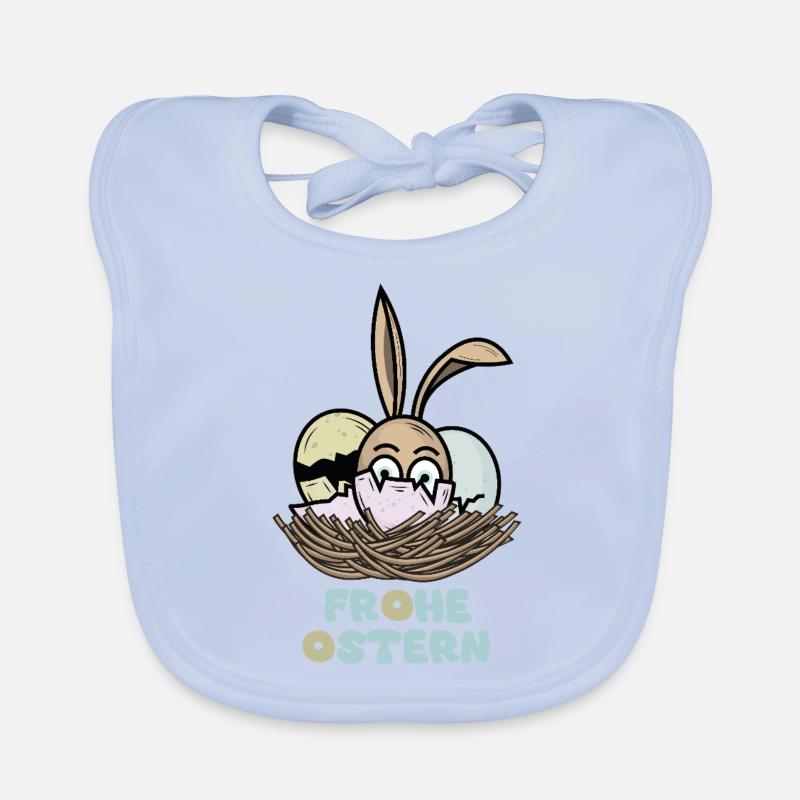 Frohe Ostern Baby Bio-Lätzchen