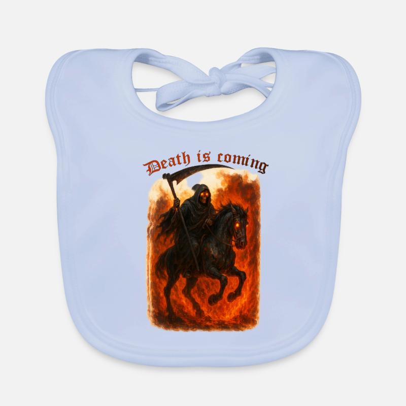 Death is comming Baby Bio-Lätzchen