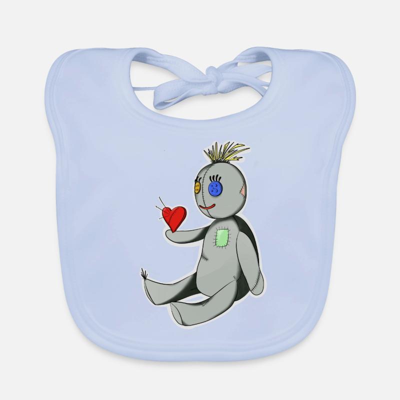 Die Voodoo-Puppe Baby Bio-Lätzchen