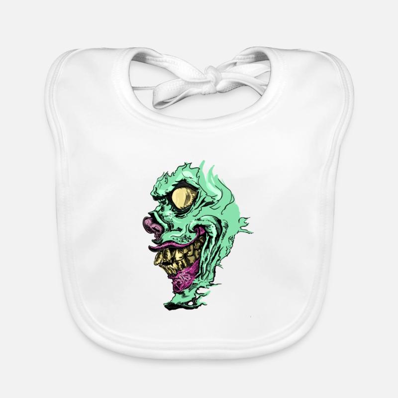 Zombie Face Baby Bio-Lätzchen