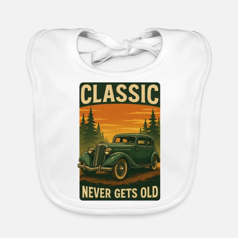 Voiture Classique Vintage Oldtimer Bavoir bio Bébé