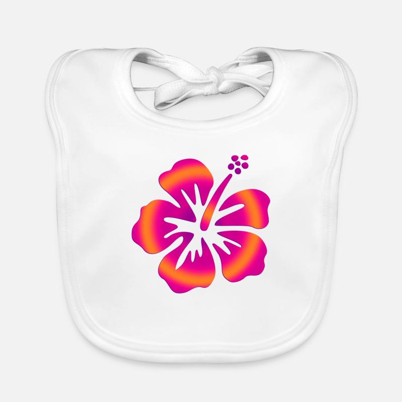 Hibiscus Pink Baby Bio-Lätzchen