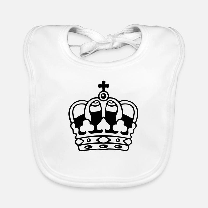 Krone / Crown Baby Bio-Lätzchen