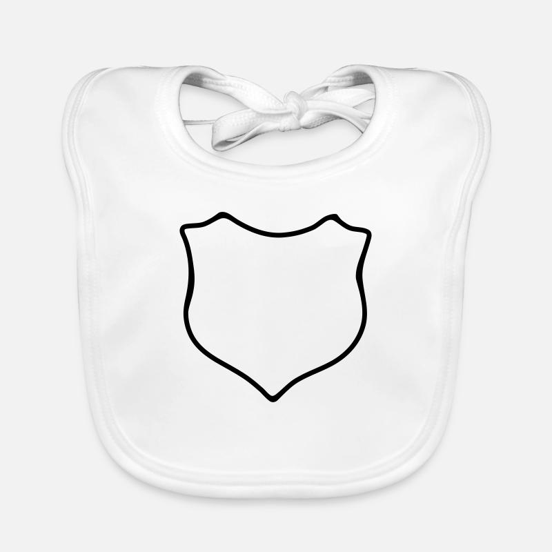 Wappen - Blanko Baby Bio-Lätzchen