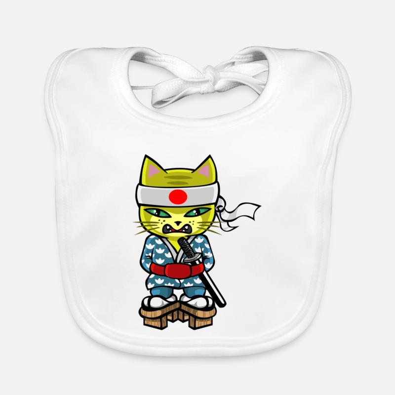 Chat mouraÏ Bavoir bio Bébé