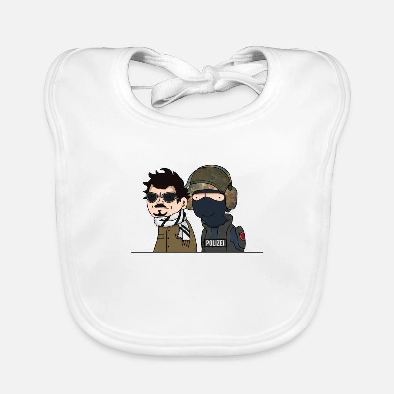 CS:GO TOPFR - Bavoir bio Bébé - blanc
