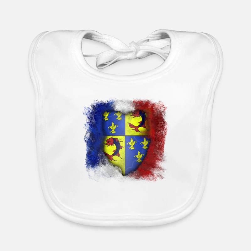 Dauphiné - Bavoir bio Bébé - blanc