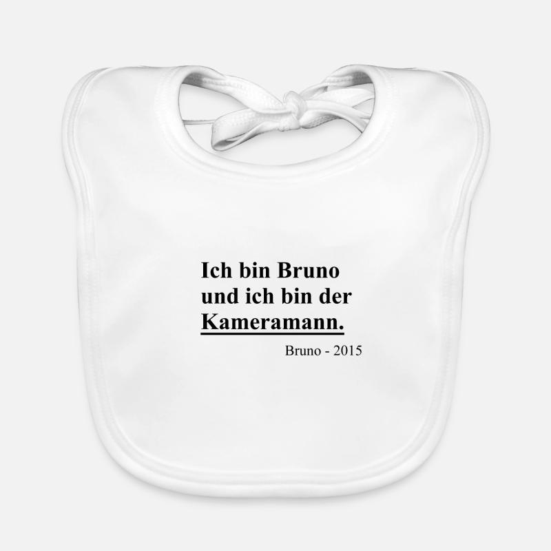 Bruno der Kameramann Baby Bio-Lätzchen