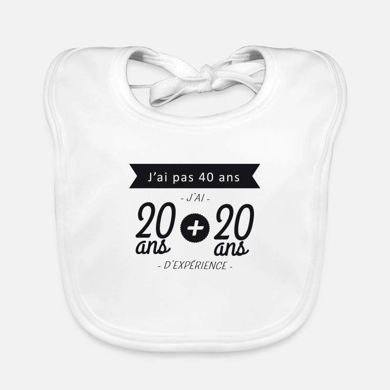 20 ans et 20 ans d'expérience Bavoir bio Bébé