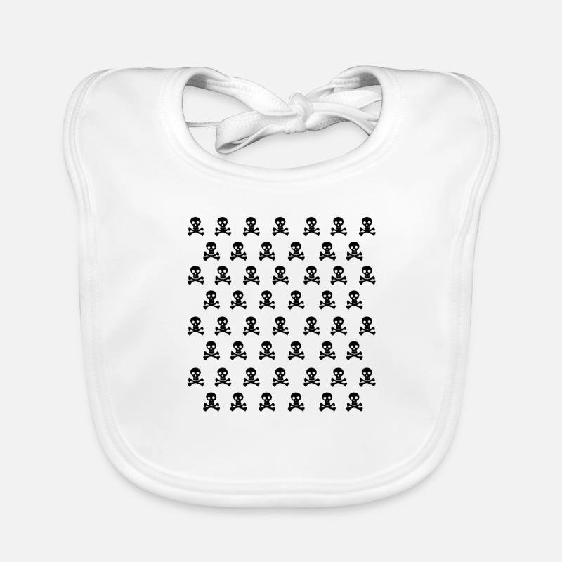 Emo Skulls Organic Baby Bibs