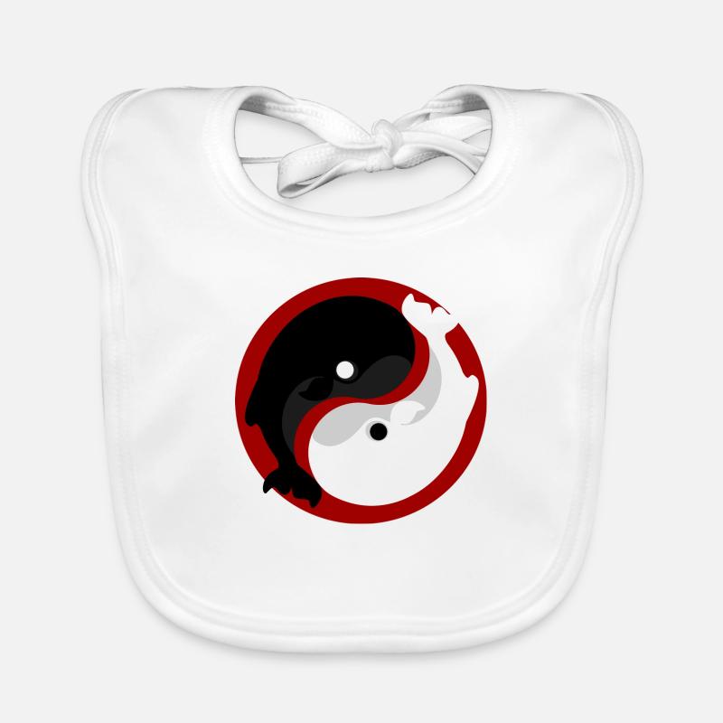 Yin Yang Wal Baby Bio-Lätzchen