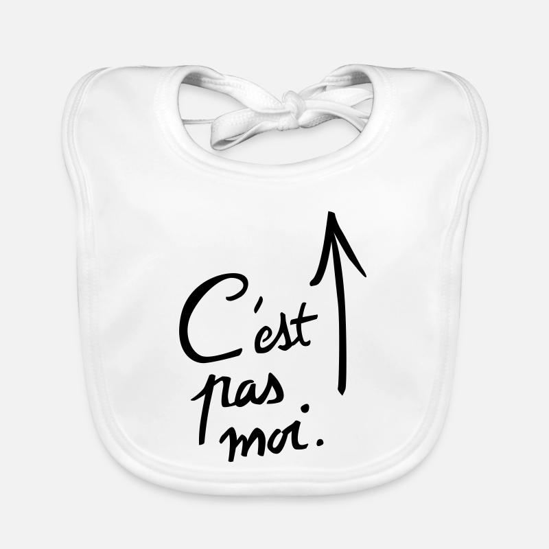 c'est pas moi. Bavoir bio Bébé