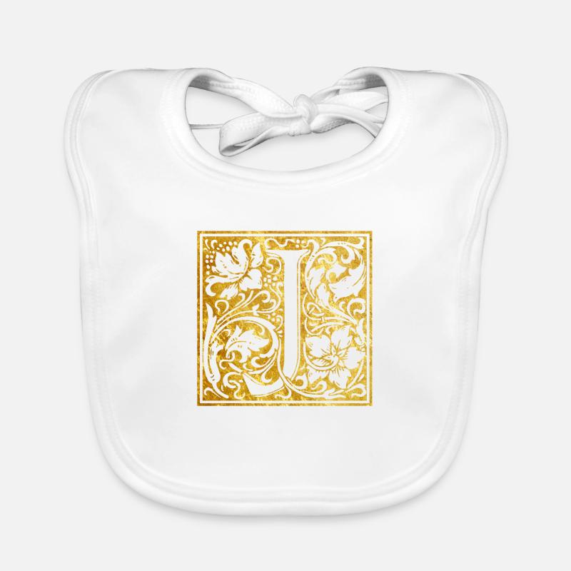 Monogramme J Bavoir bio Bébé