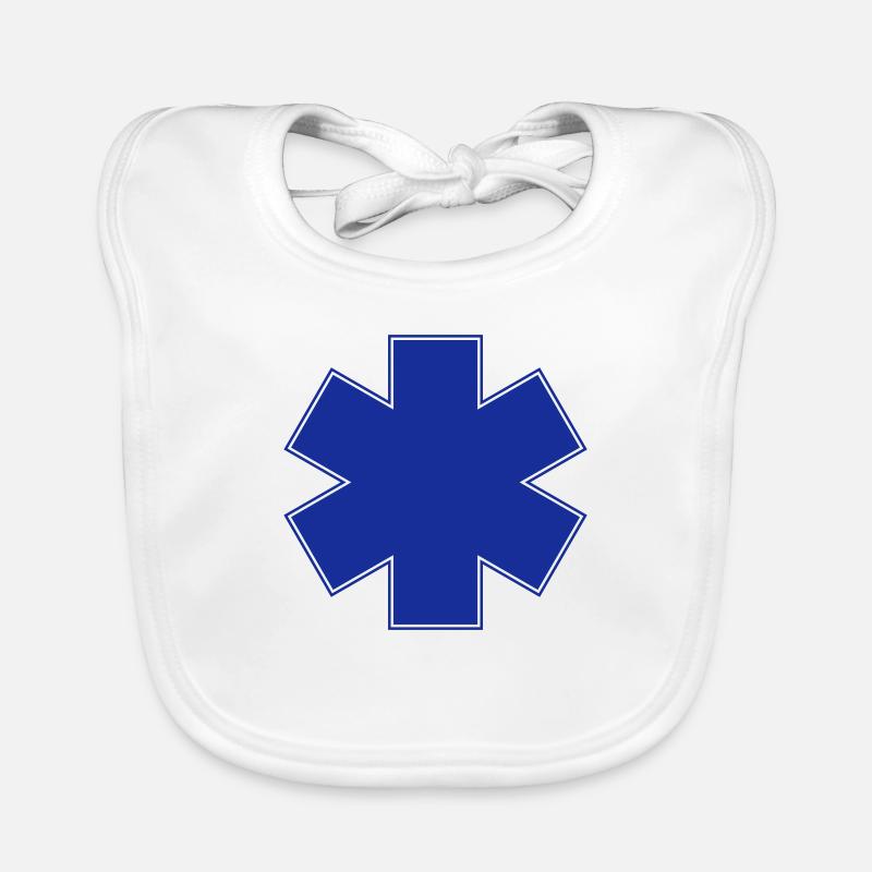 ambulancier logo Bavoir bio Bébé
