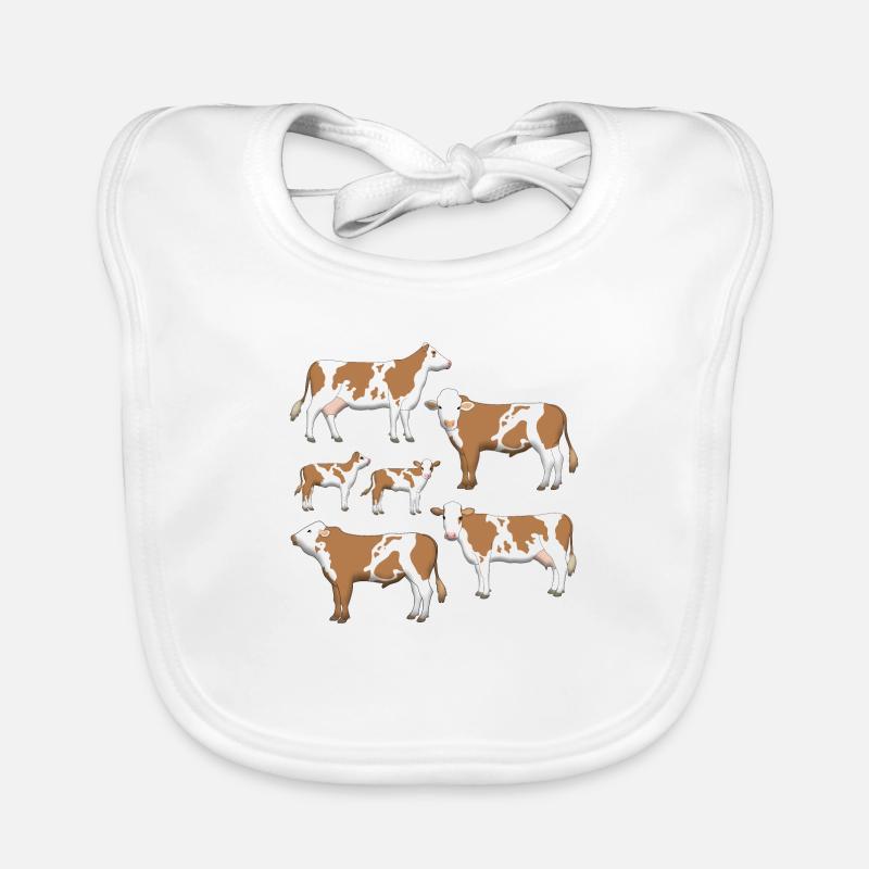 Simmental cattle selection Organic Baby Bibs