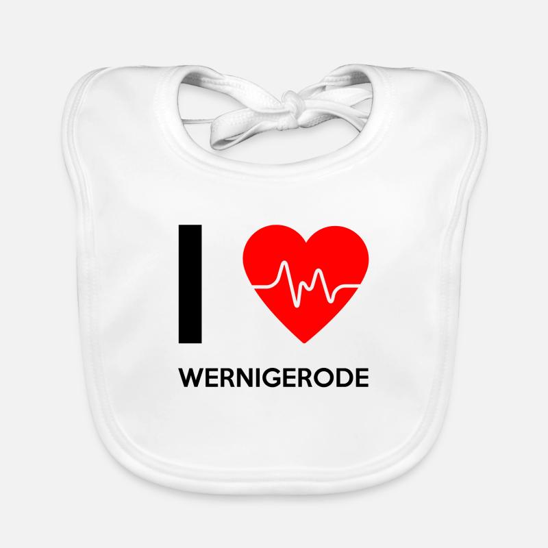 I Love Wernigerode - Ich liebe Wernigerode Baby Bio-Lätzchen