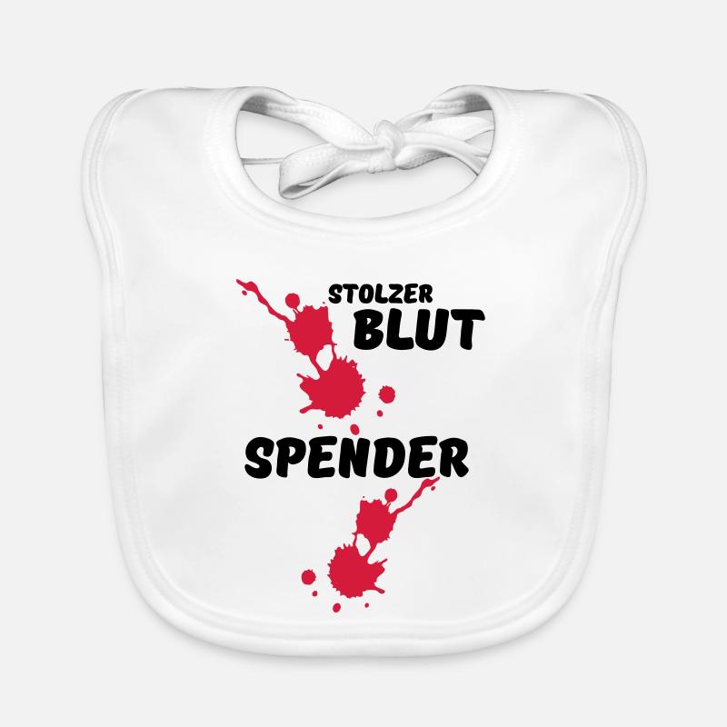 Stolzer Blutspender Blut Spende Geschenk Medizin Baby Bio-Lätzchen