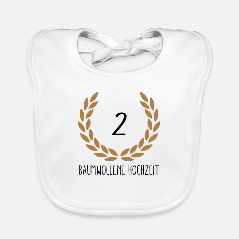 Hochzeitstag 2 Baby Bio-Lätzchen