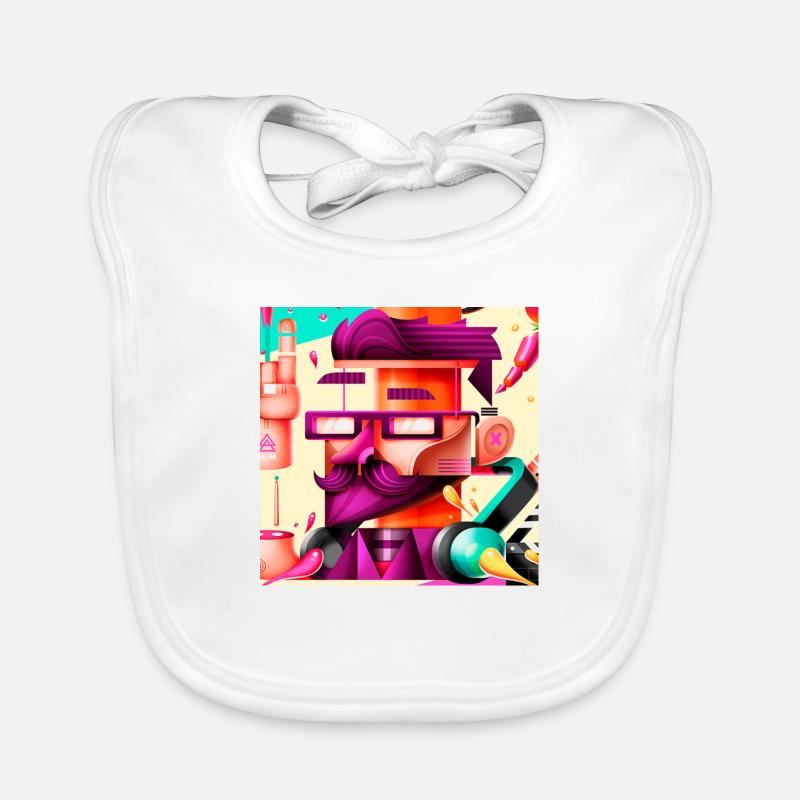 logo hipster Bavoir bio Bébé