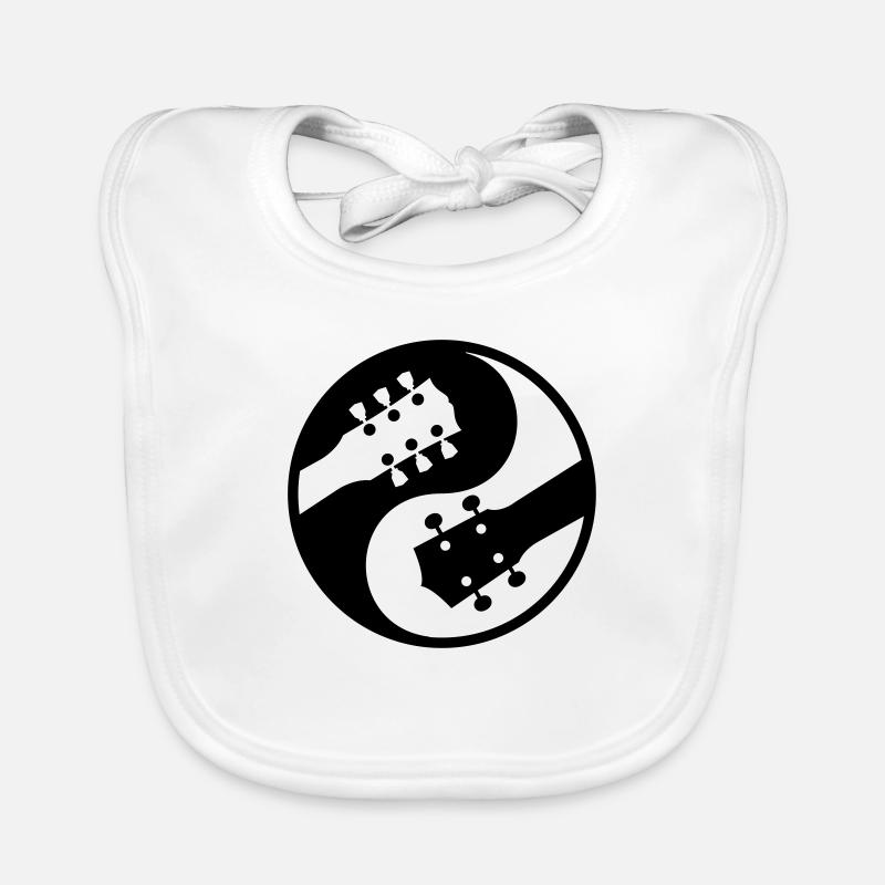 electric guitar ukulele vs yinyang Organic Baby Bibs