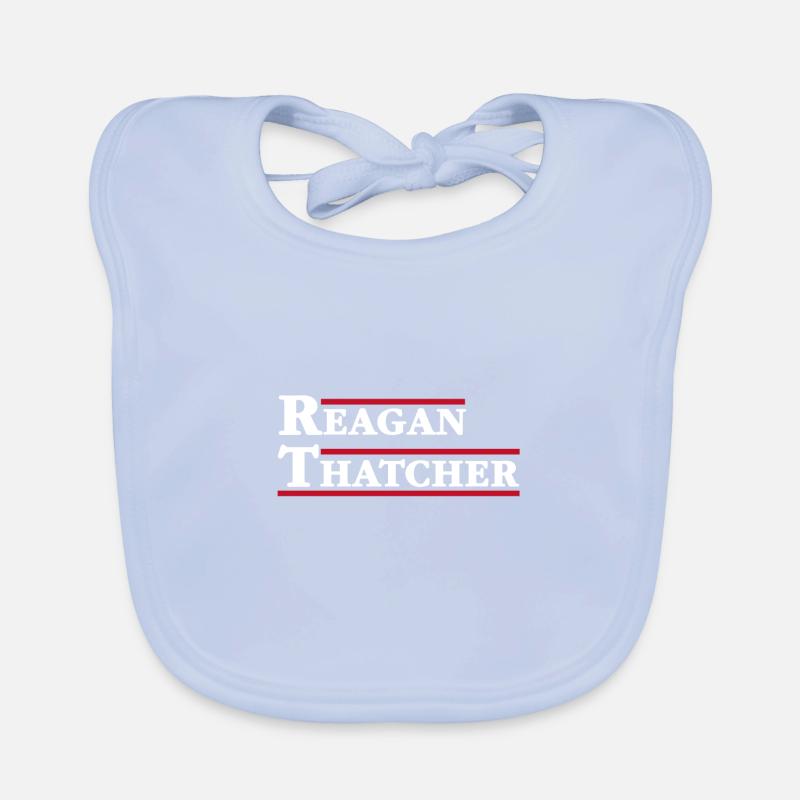 Reagan et Thatcher Bavoir bio Bébé