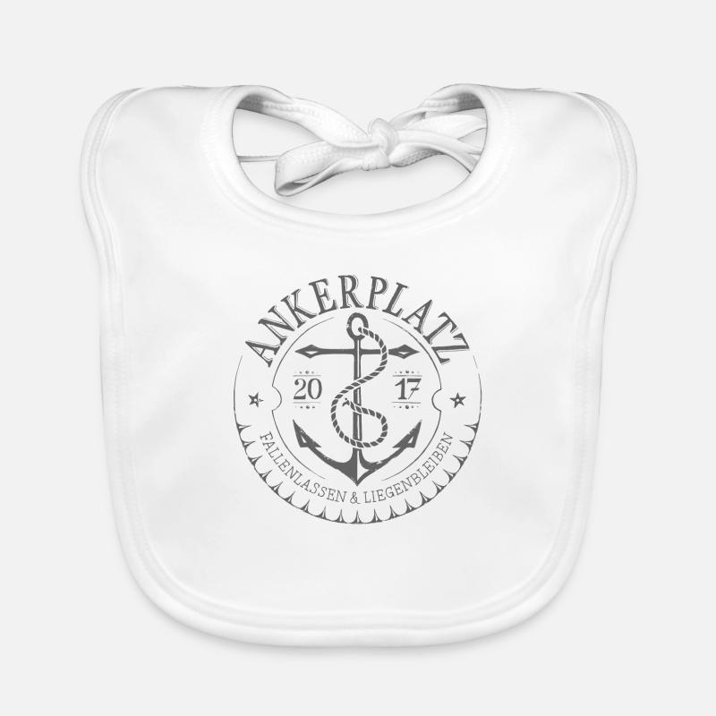Anchorage gray Organic Baby Bibs