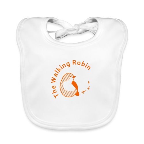The Walking Robin logo - Bavaglino ecologico per neonato