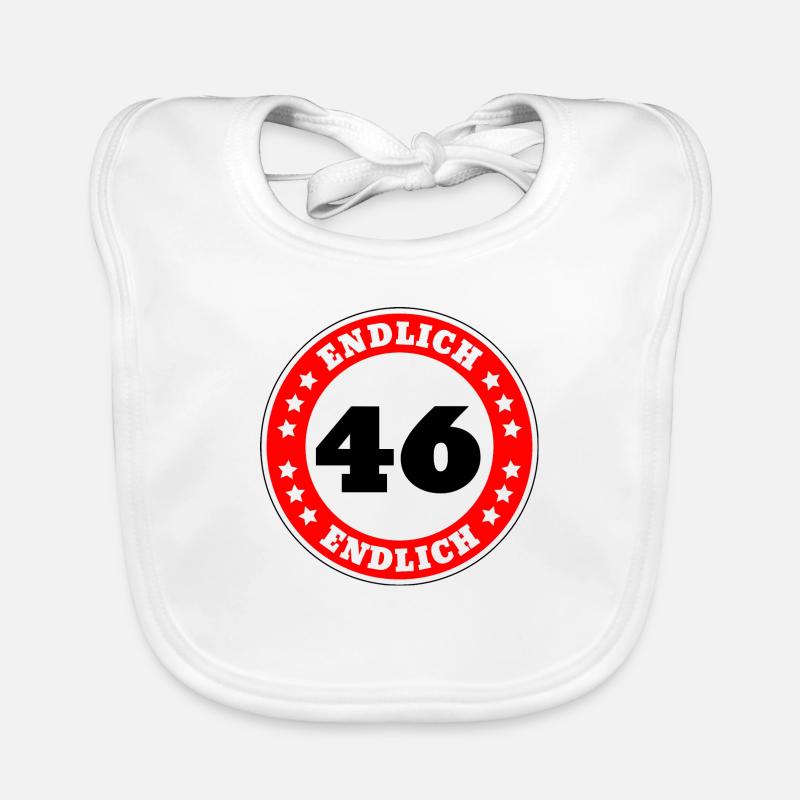 Endlich 46 Geburtstag Baby Bio-Lätzchen