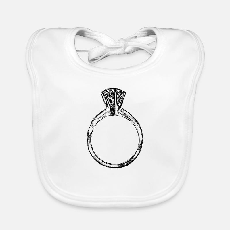 diamond ring Organic Baby Bibs