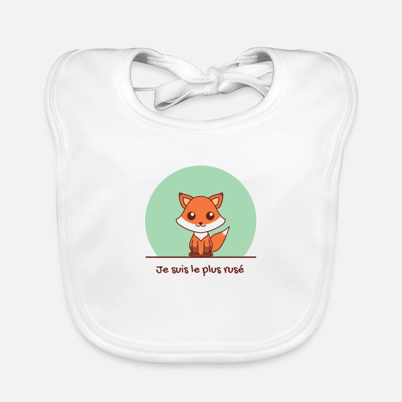 Kawaii Fox boy Organic Baby Bibs