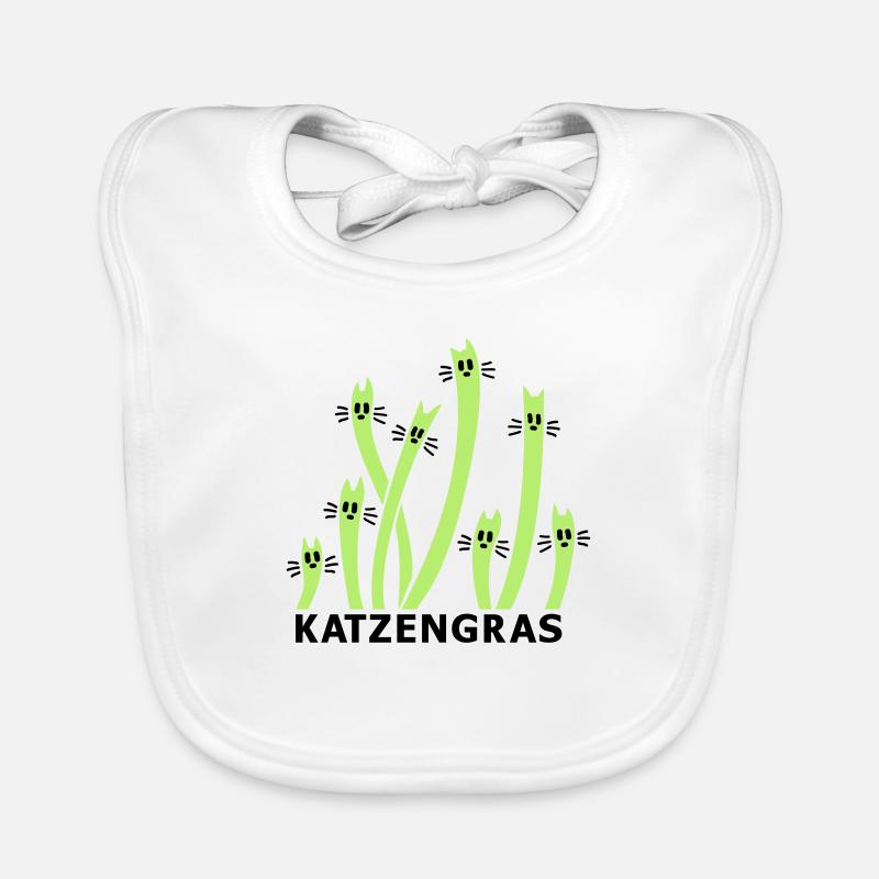 Herbe à chat 2 Bavoir bio Bébé