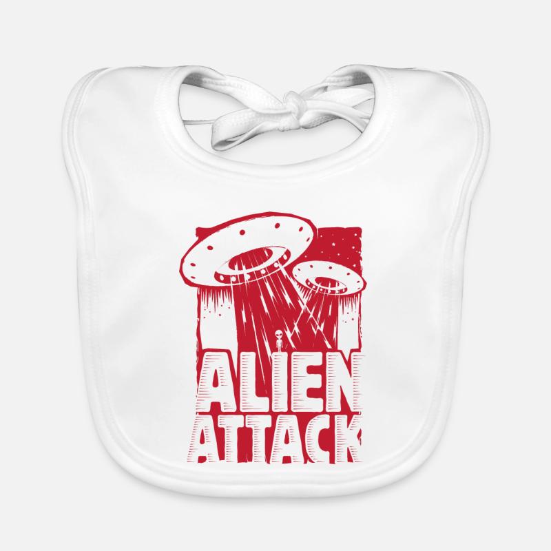 Alien Attack Organic Baby Bibs